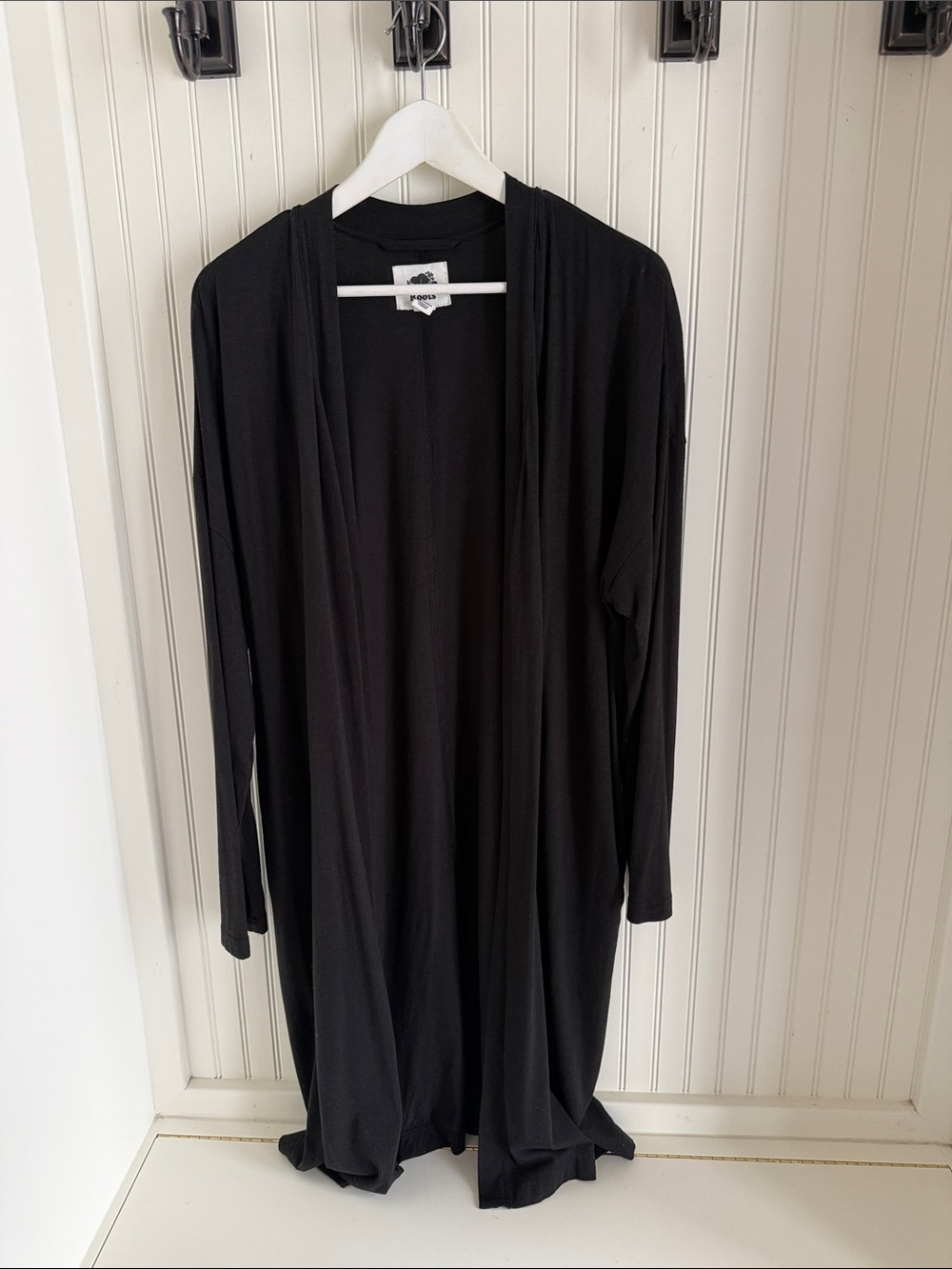 Roots longline black open cardigan - Picture 2 of 6